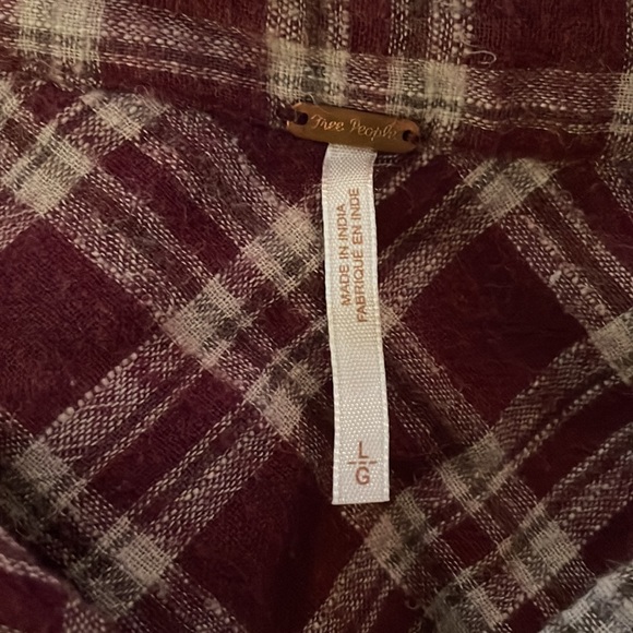 Free People Catch Up With Me Plaid Button Down Shirt - Picture 3 of 8